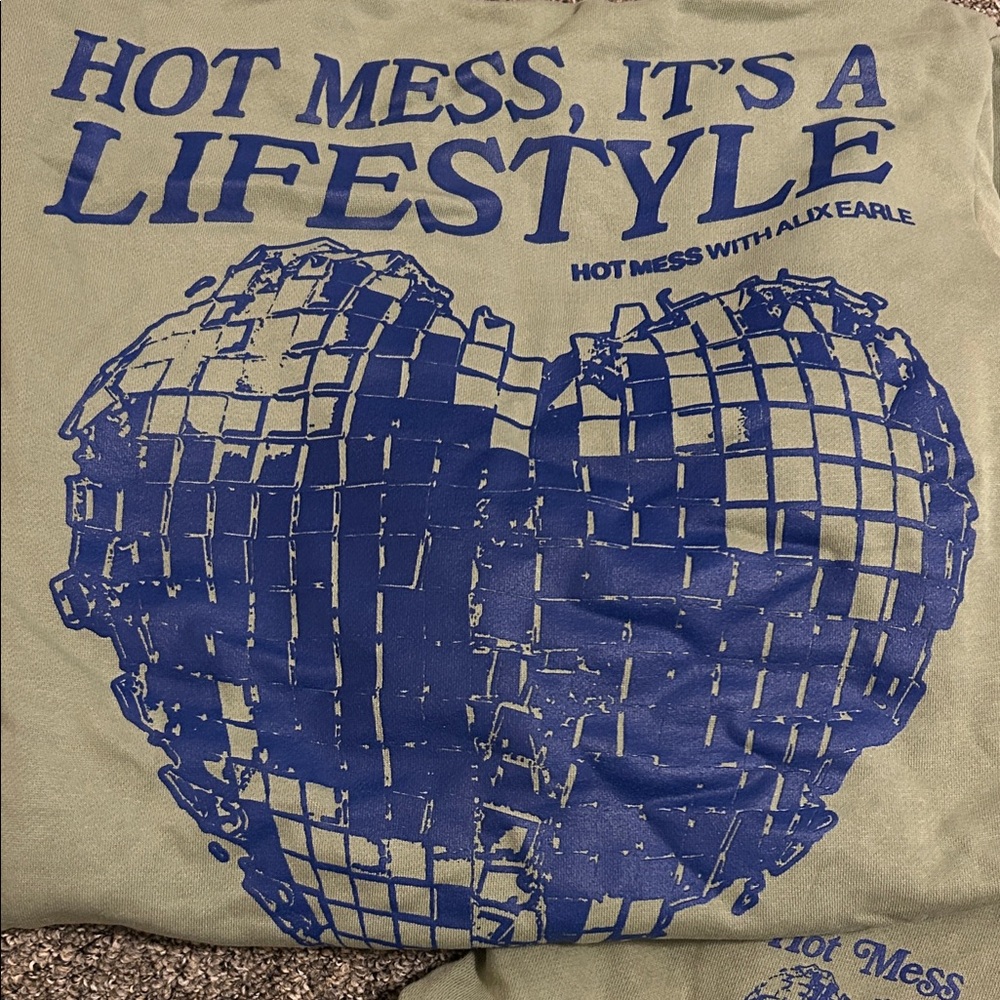 Women's Blue Graphic Pants